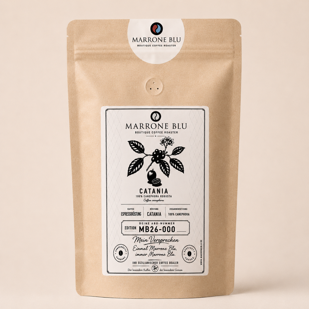 1000 Gramm Packung der Espressoröstung Catania von Marrone Blu