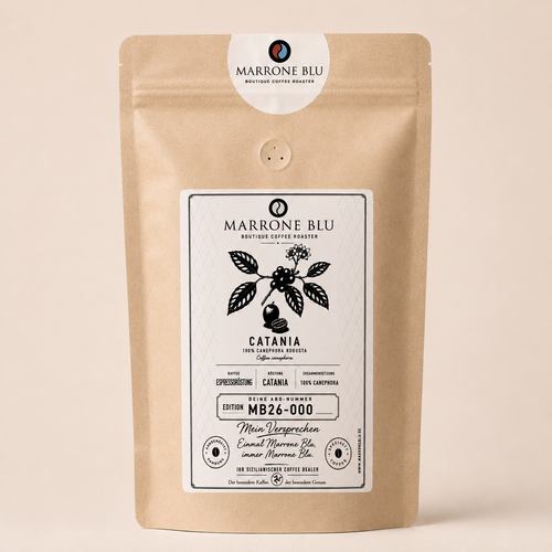 1000 Gramm Packung der Espressoröstung Catania von Marrone Blu